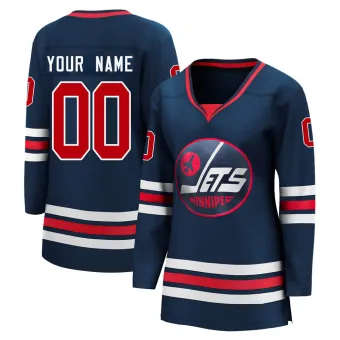 Women's Custom Winnipeg Jets 2021/22 Alternate Premier Player Jersey - Navy Breakaway