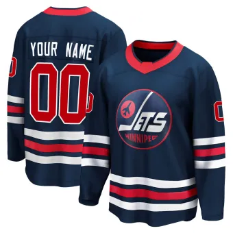 Youth Custom Winnipeg Jets 2021/22 Alternate Premier Player Jersey - Navy Breakaway